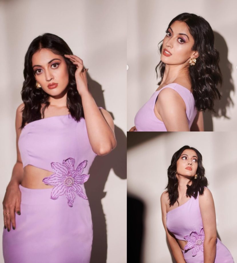 Khatron Ke Khiladi 14 Aditi Sharma Flaunts Her Lavender Love In Cut-Out Dress 898890