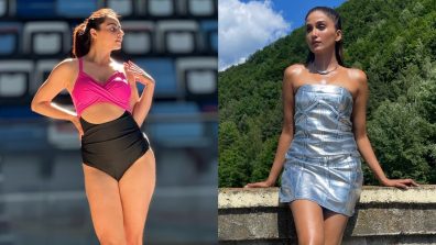 Khatron Ke Khiladi 14: Nimrit Kaur Ahluwalia Shine In Metallic Dress And Niyati Fatnani Poses In Swimsuit