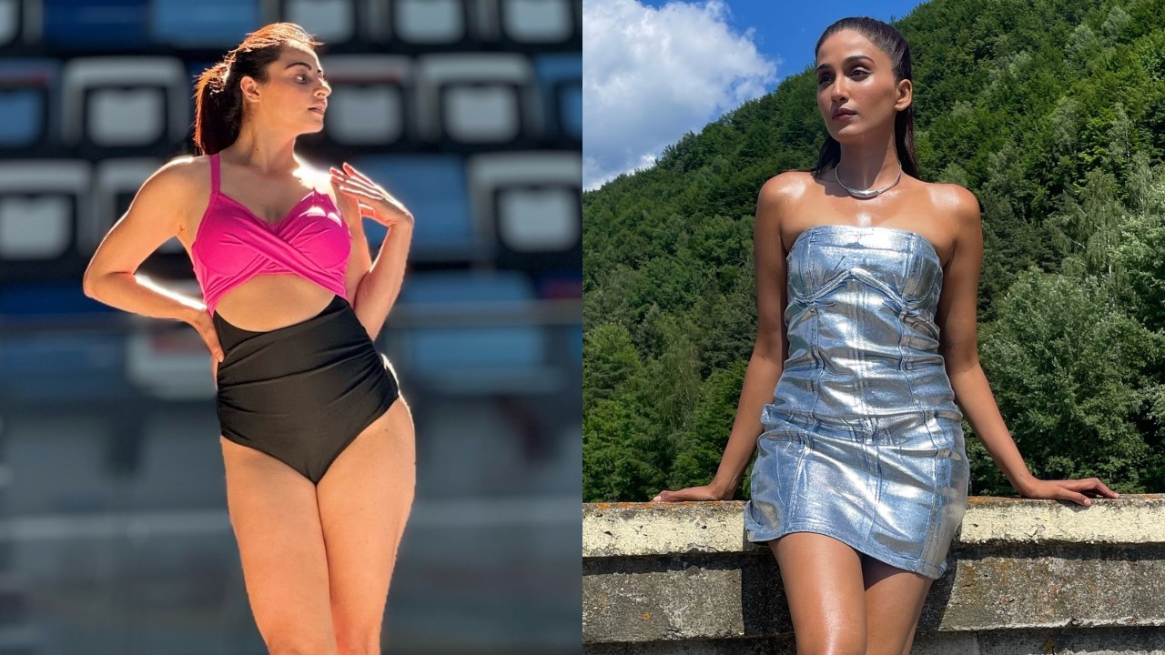 Khatron Ke Khiladi 14: Nimrit Kaur Ahluwalia Shine In Metallic Dress And Niyati Fatnani Poses In Swimsuit 901516