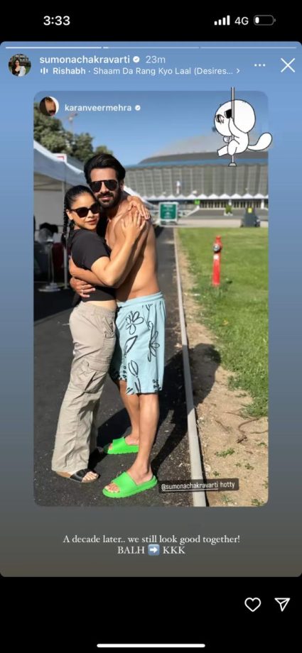 Khatron Ke Khiladi 14: Sumona Chakravarti Hugs Karanveer Mehra, Celebrates Their Journey From BALH To KKK 902239
