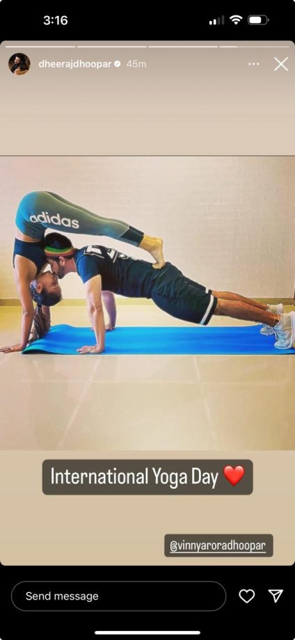 Kundali Bhagya Fame Dheeraj Dhoopar And Vinny Arora Share Romantic Yoga Moment With A French Kiss 901964