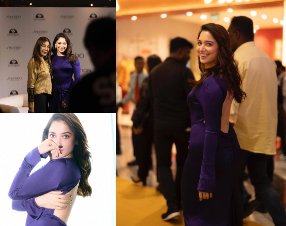 Laughter Chefs Fame Arjun Bijlani Goes Spellbound By Tamannaah Bhatia's Glow In Purple Backless Gown 902848