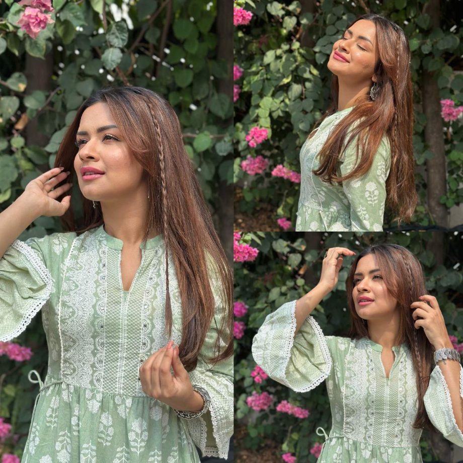 Luv Ki Arrange Marriage: Avneet Kaur Shines In Sunny Weather, Looks Gorgeous In Green Anarkali 901526