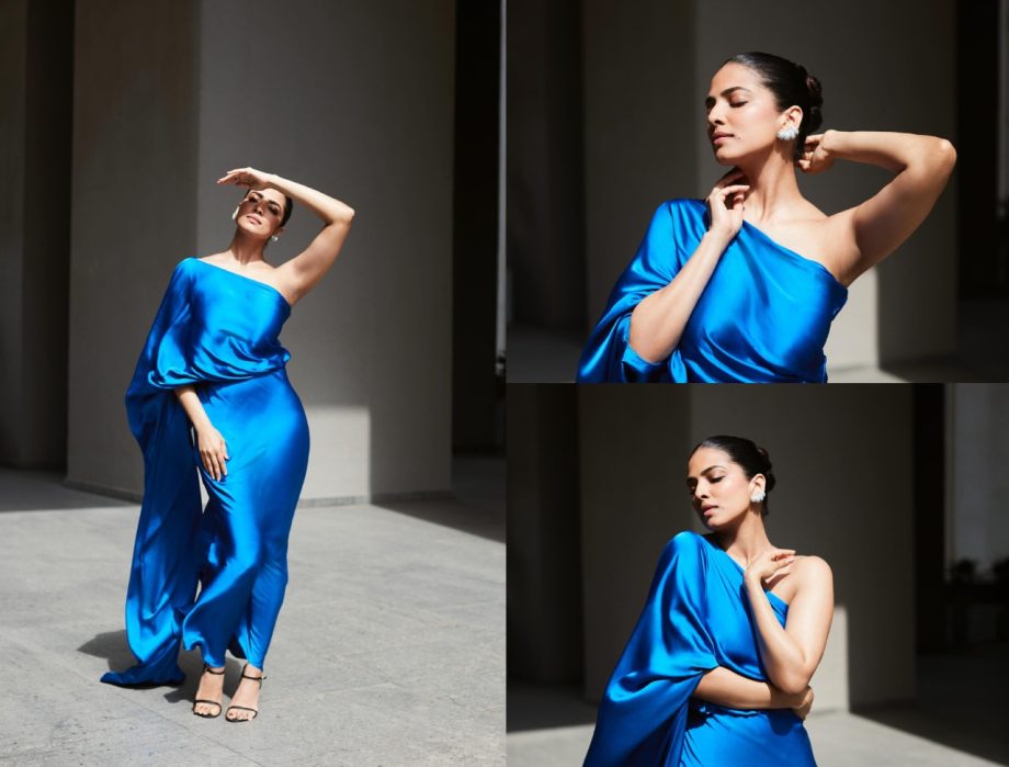 Malavika Mohanan Stuns In Electric Blue One-Shoulder Gown For Girls' Evening Party 897982