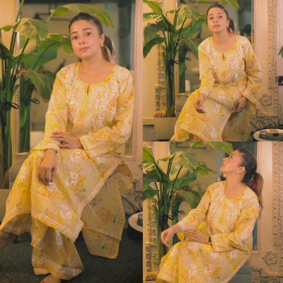 Master Ethnic Glamour With Tina Datta And Reem Shaikh's Embroidery Kurta Sets 900393
