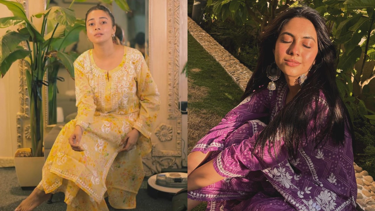 Master Ethnic Glamour With Tina Datta And Reem Shaikh's Embroidery Kurta Sets 900394