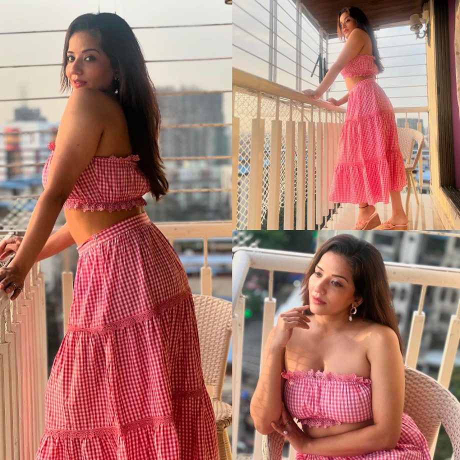 Monalisa Looks Absolutely Stunning In A Checkered Co-ord Set, See Pics! 902349