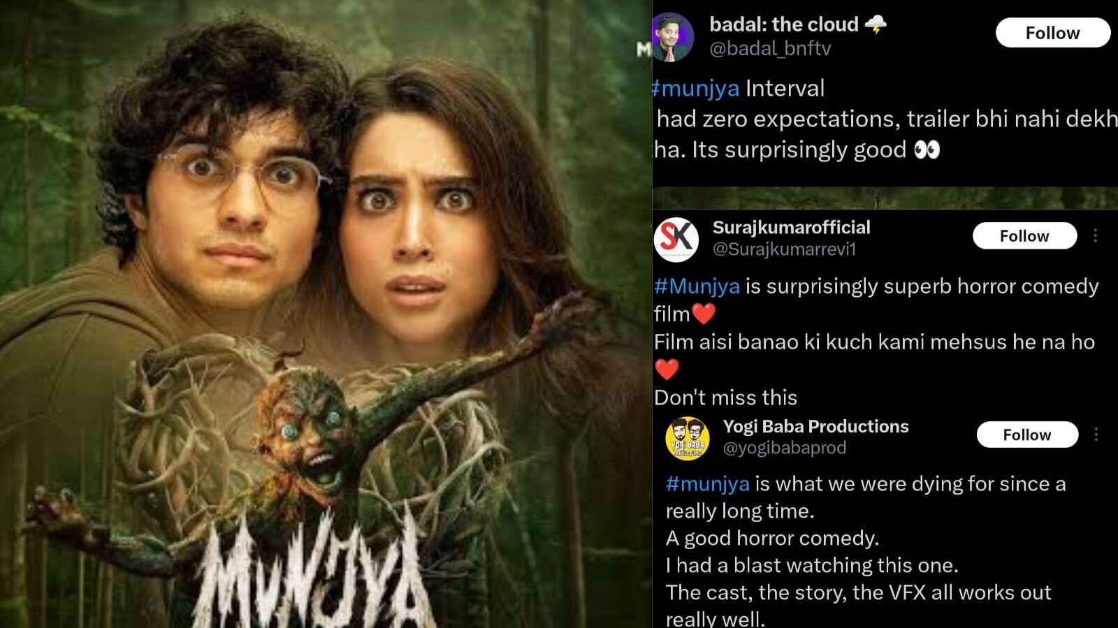 'Munjya' creates an impact instantly; Netizens left wowed 898885