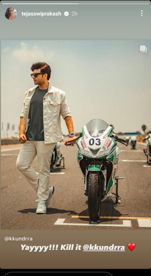 Naagin Actress Tejasswi Prakash Share Karan Kundrra's Cool Biker Moment On Instagram Says, 