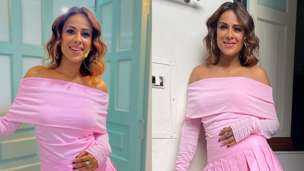 Nia Sharma Turns 'Barbie' In Cotton Candy Top And Skirt For Laughter Chefs Unlimited Entertainment 899339