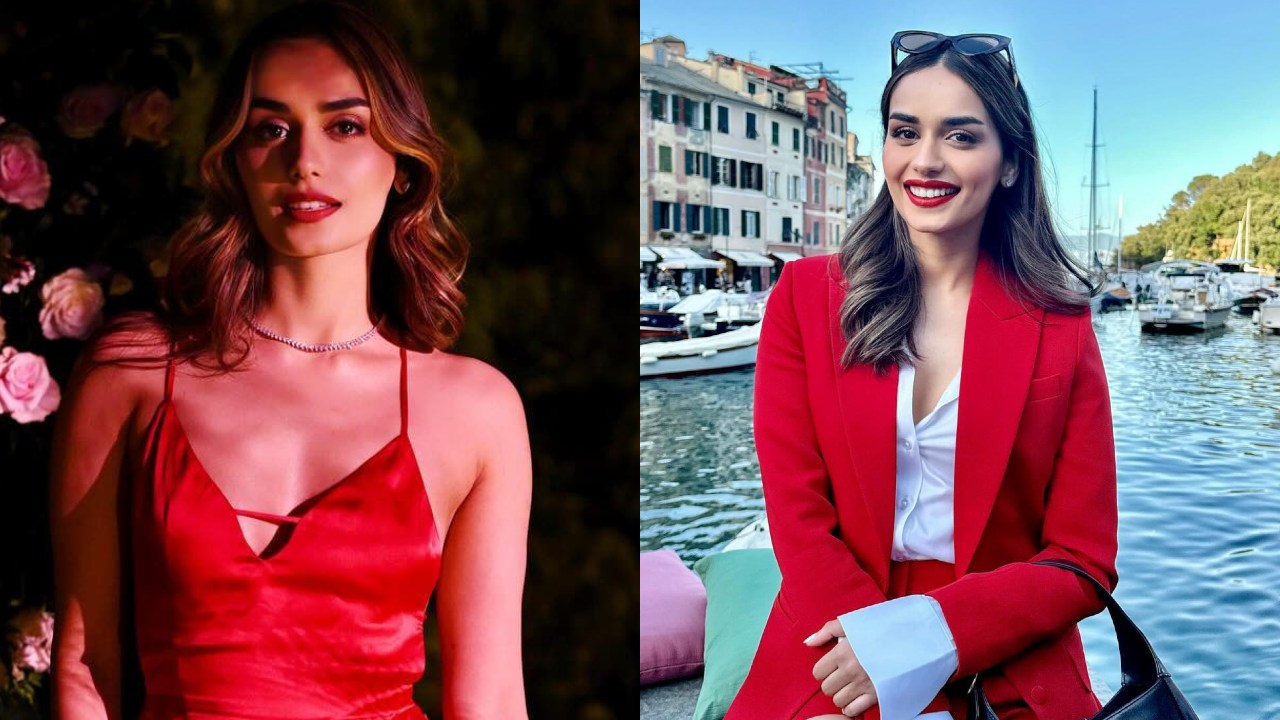 Night Glam To Day Style: Peek Into Manushi Chhillar's Red Outfits Collections 898815