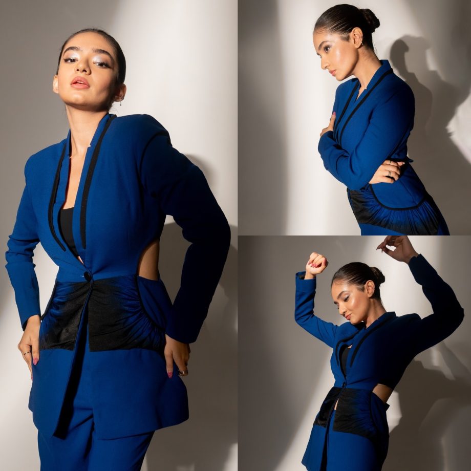 [Photos] Anushka Sen Flaunts Bossy Style In Blue Blazer Set 901506