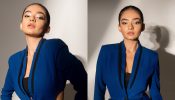 [Photos] Anushka Sen Flaunts Bossy Style In Blue Blazer Set