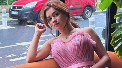 [Photos] Avneet Kaur Exudes Dreamy Princess Vibes In Pink Strapless Ruffle Gown