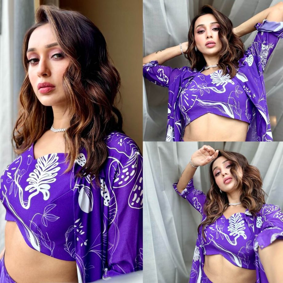 [Photos] Mimi Chakraborty Channels Inner Beauty In Purple Three-piece Outfit 900664