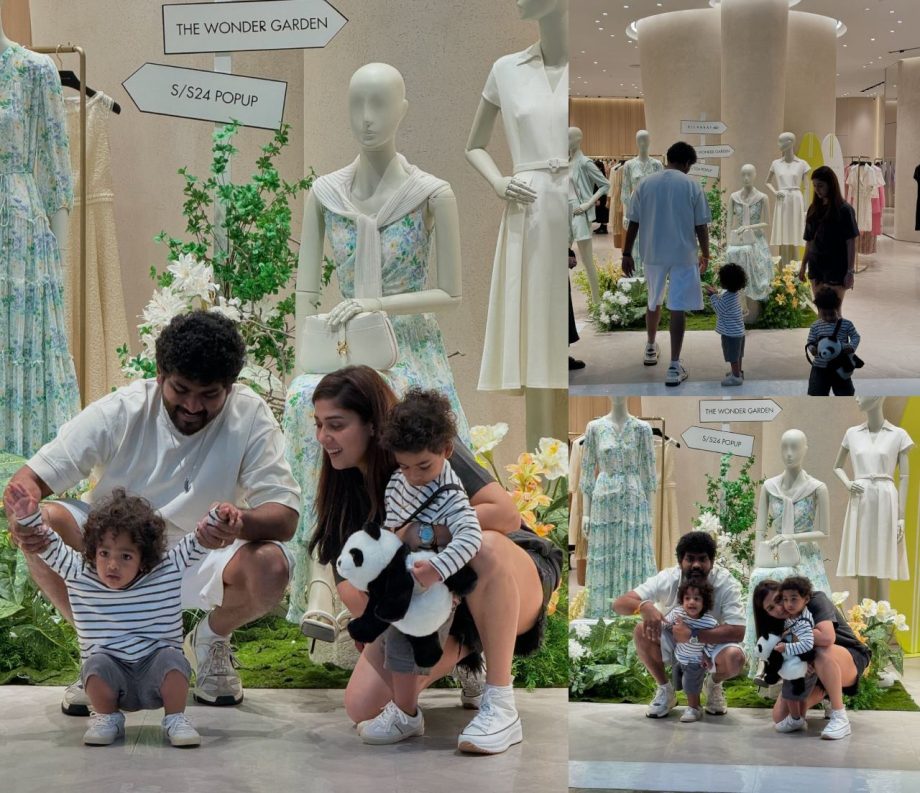 [Photos] Nayanthara and Vignesh Shivan Celebrate 2nd Wedding Anniversary With Their Adorable Twin Kids 899504
