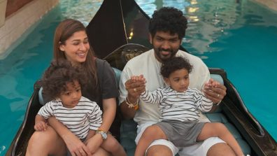 [Photos] Nayanthara and Vignesh Shivan Celebrate 2nd Wedding Anniversary With Their Adorable Twin Kids