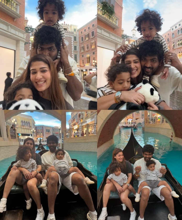 [Photos] Nayanthara and Vignesh Shivan Celebrate 2nd Wedding Anniversary With Their Adorable Twin Kids 899503