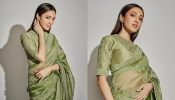 [Photos] Neha Shetty Looks Divine In Green Saree With High-Neck Blouse 900397