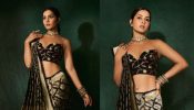 Raashii Khanna Turns’ Regal Beauty’ In Black Silk Saree With Strapless Blouse