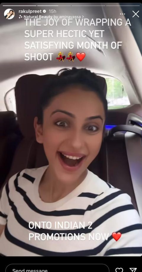 Rakul Preet Singh Wraps Indian 2 Shoot, Shares Joy Of Beginning Promotions 904004