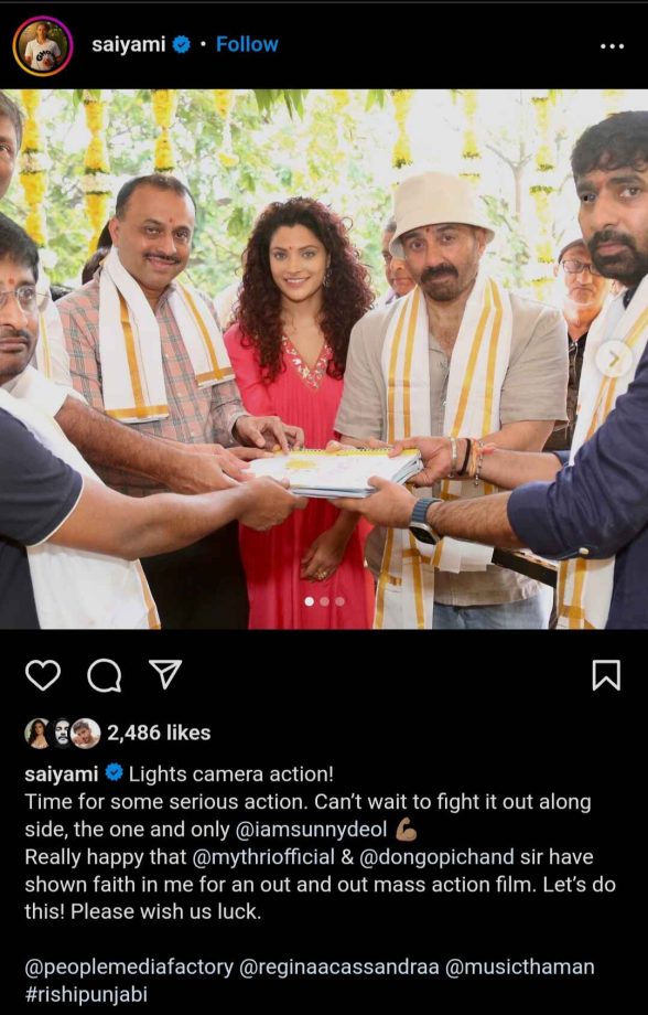 Saiyami Kher can't wait to 'fight it out' alongside Sunny Deol; here's why 901781