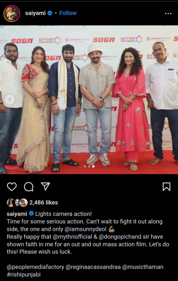 Saiyami Kher can't wait to 'fight it out' alongside Sunny Deol; here's why 901780