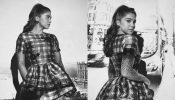 Sharvari Wagh Exudes Hollywood Vibe In Purple Checkered Mini Dress, Fan Compares With Ariana Grande