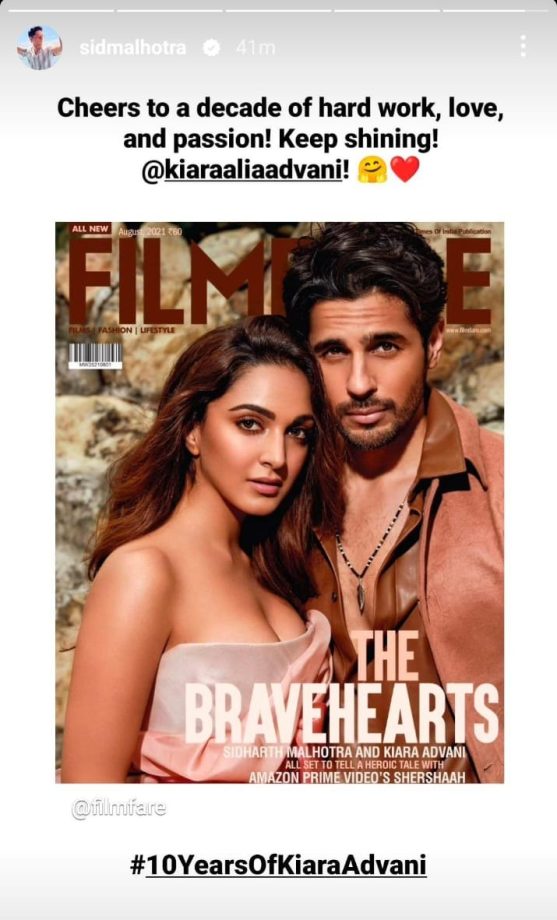 Sidharth Malhotra Celebrates Wifey Kiara Advani's 10 Years In Bollywood Says, 