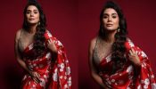 Sonali Kulkarni Redefines Retro Charm In Red Floral Saree, See How 900670
