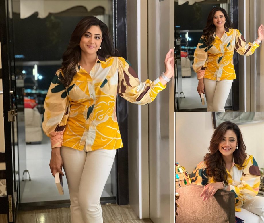 Spread Your Charm Like Shweta Tiwari And Divyanka Tripathi In Aesthetic Casual Outfit 898627