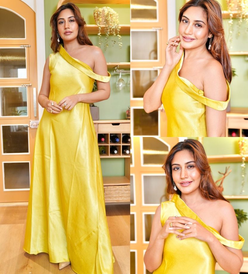 Surbhi Chandna Looks Stunning In Golden Dusk Dress, Perfect Pick For Your Date Look 898302