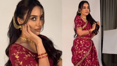 Surbhi Jyoti Turns ‘Marathi Mulgi’ In Maroon Nauvari Saree, Watch The Video!