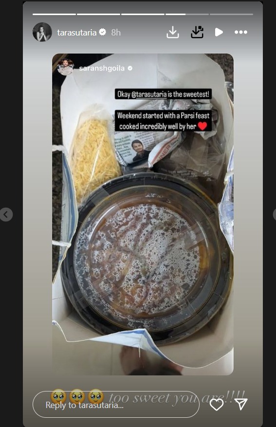 Tara Sutaria Cooks Parsi Meal For Someone Special, Find Who? 902194
