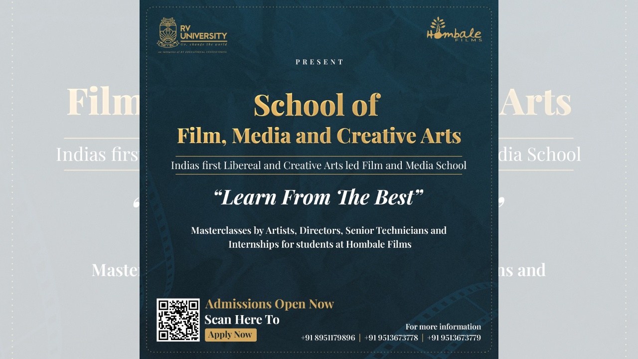 The biggest blockbuster makers Hombale Films partners with RV University to Launch School of Film, Media and Creative Arts! 898238