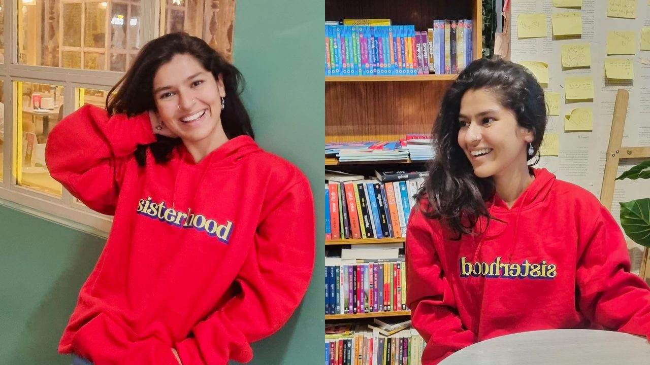 TMKOC Fame Nidhi Bhanushali Flaunts Casual Style In Hoodie With 'Sisterhood' Series Name 901206