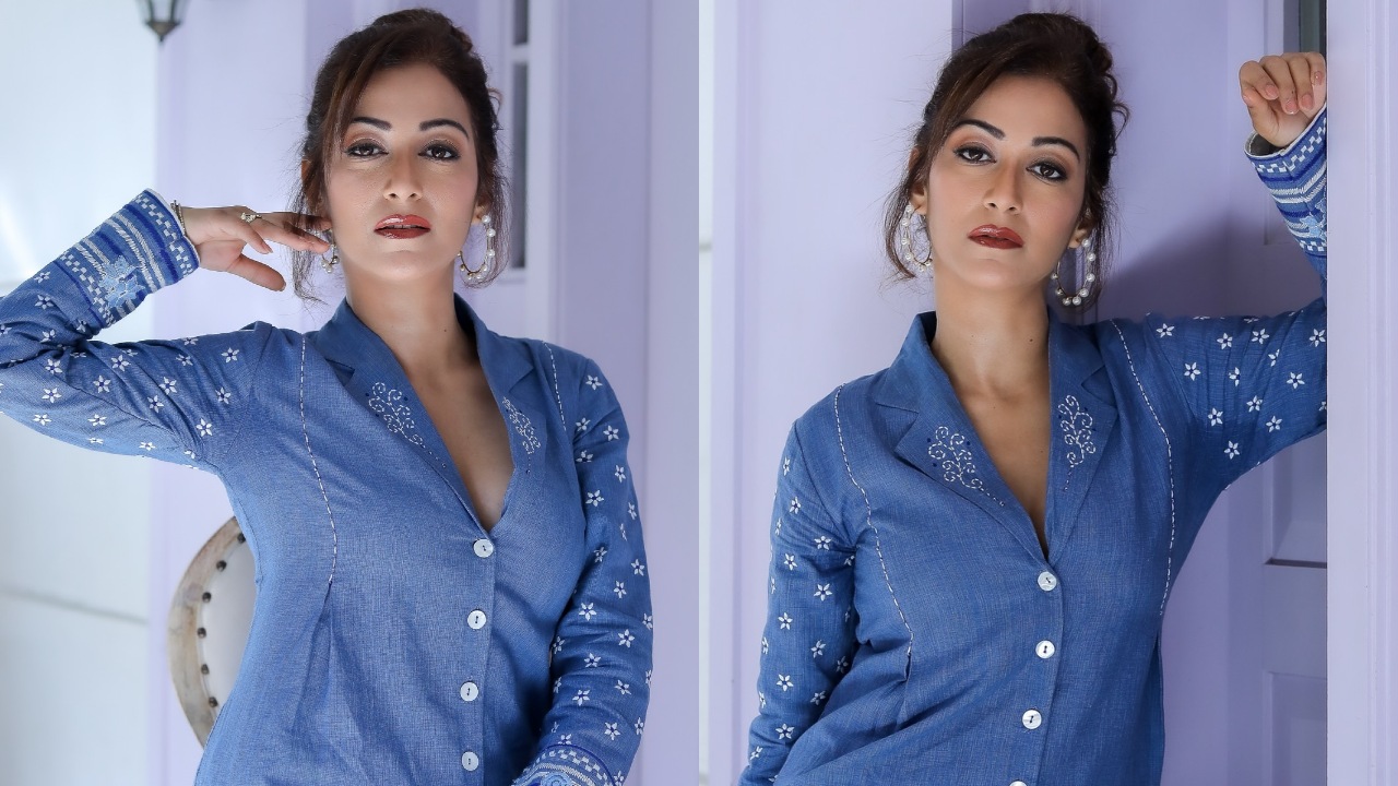 TMKOC Sunayana Fozdar Gives ‘Bossy’ Vibe In Blue Co-Ord Set, See Photos!