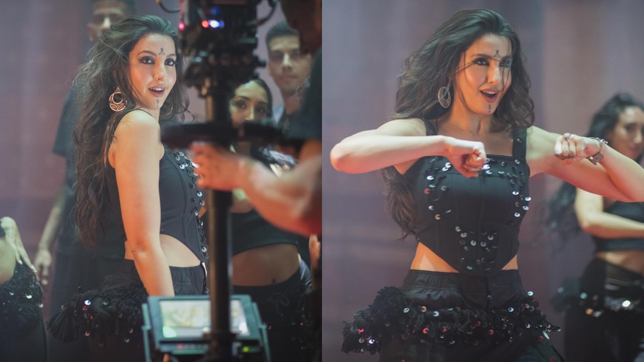 Unseen Photos: Nora Fatehi's Boho Face Tattoo In Black Ensemble Is A Symbol Of Her Moroccan Root 901234
