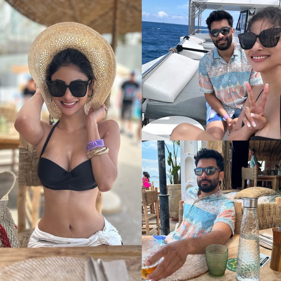 Vacay Goals: Mouni Roy Sizzles In Swimsuit, Enjoys Mushy Date With Husband Suraj Nambiar 900067
