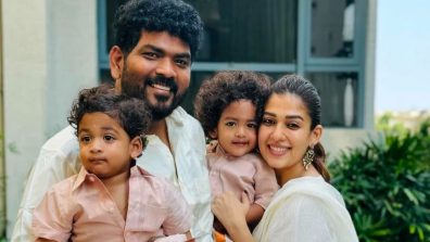 Vignesh Shivan recreates ‘Baahubali’ pose with his sons, Uyir & Ulag on Father’s Day
