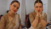 Watch: Hansika Motwani Channels Her Typical South Indian Woman Vibes In Golden  Traditional Lehenga