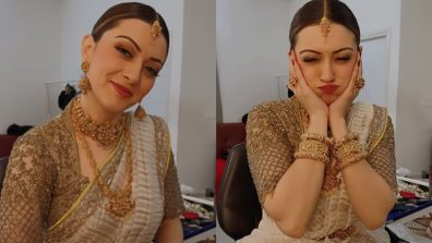 Watch: Hansika Motwani Channels Her Typical South Indian Woman Vibes In Golden  Traditional Lehenga