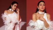 Weekend Glam: Sara Ali Khan Sizzles In Thigh-High Slit Gown With Feather Boa