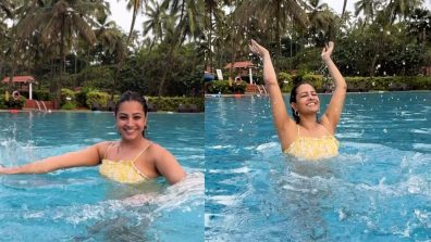 Yeh Hai Mohabbatein Fame Anita Hassanandani Turns’ Water Baby’, Enjoys Her Pool Vacation In Goa