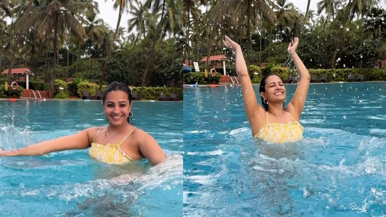 Yeh Hai Mohabbatein Fame Anita Hassanandani Turns' Water Baby', Enjoys Her Pool Vacation In Goa 900789