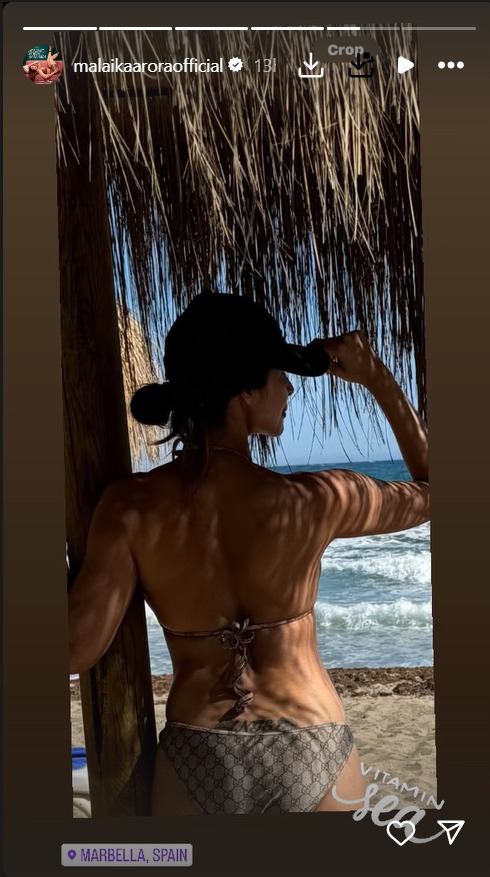 50-year-old Malaika Arora Flaunts Lower Back Tattoo In Bikini, Enjoys Vacation In Spain 907148