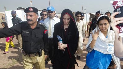 Angelina Jolie Arrives In Pakistan To Visit The Flood Affected Areas