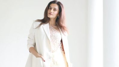 Taapsee Pannu Stuns in All-White Ensemble Exudes Elegance and Grace