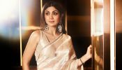 Enhance Your Sheer Saree Look With Shilpa Shetty Inspired Front Deep V-neck Blouse Design