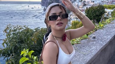 Avneet Kaur Exudes Senorita Vibes Styling Her White Cut-out Dress With Red Rose Choker, Checkout